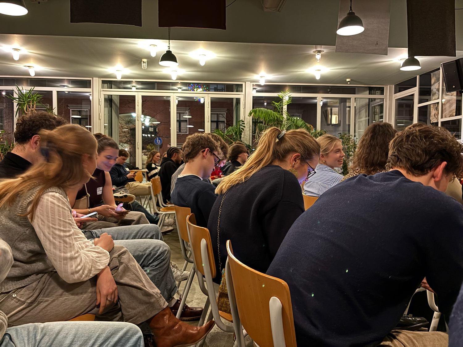 Community gathered for a Drinks & Demos evening